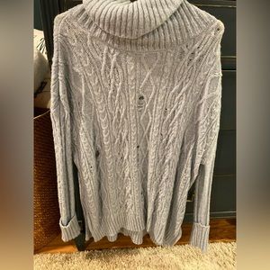 Free people cowl neck turtleneck sweater